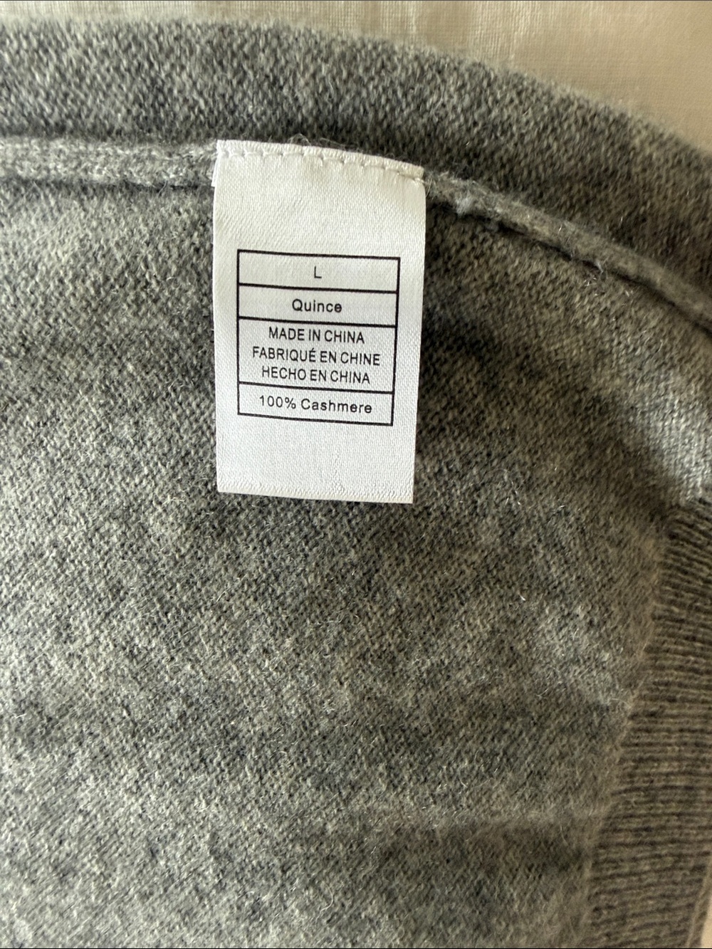 Quince Gray Cowl Neck Sweater - Picture 3 of 6